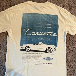 White A&F Corvette Graphic tee size large